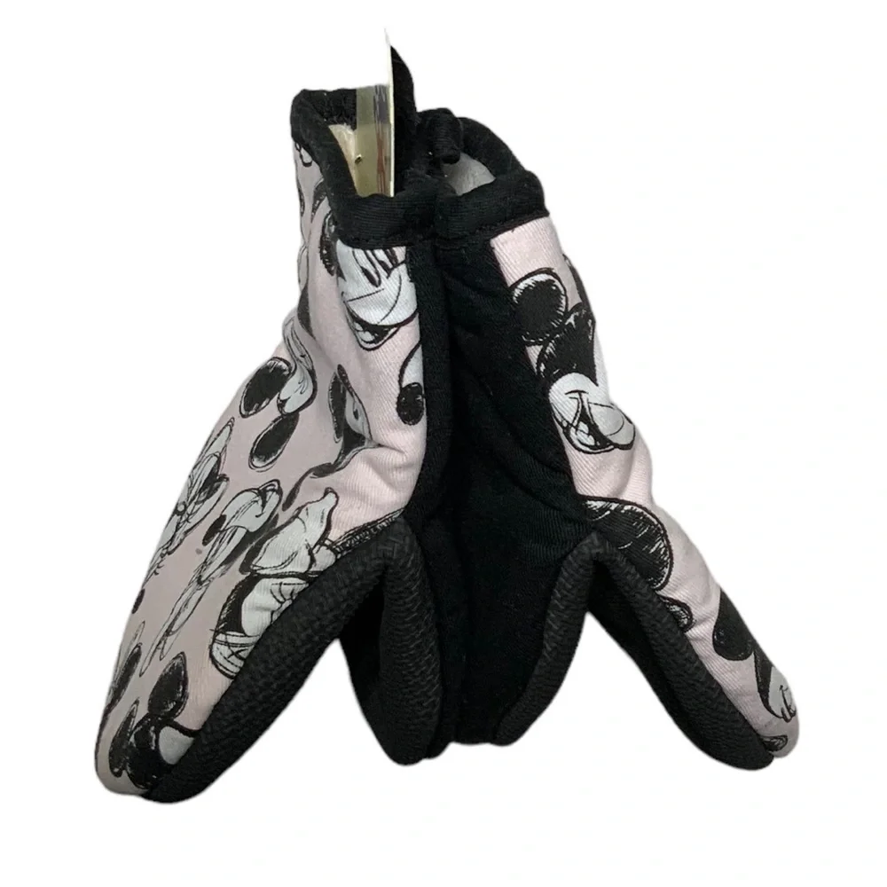 Disney Oven Mitts 2 Pack Mickey Minnie Mouse Oversized Mini Mitts Black Pink